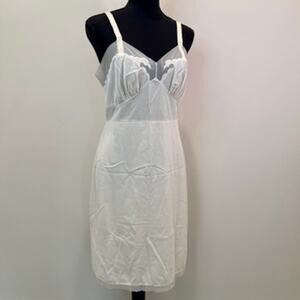 Vintage Komar Slip Dress Chemise Size 36 Short Cream